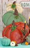 Boston International - Small Glass Pumpkin - Turquoise