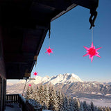 Cazador-del-sol - 8" Hanging 3D Star - Red