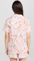 BedHead - S/S Cotton Poplin Shorty PJ Set - Charming Charleston - Small