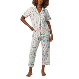 BedHead - S/S Sleeve Crop Jersey PJ Set - Just Married - Large
