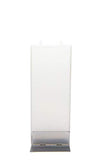 Flatyz - Twin Wick Flat Candle - Abstract, White Dandelion