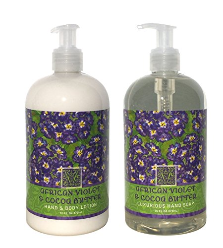 Greenwich Bay - 16 oz Hand & Body Lotion & Soap Pair - African Violet