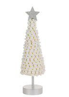 Boston International - Small Cone Christmas Tree - White & Gold w/ Star