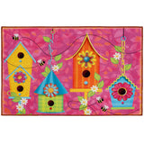 Jellybean Olivia's Home Decorative Birdhouse Village Accent Rug - 22" W x 32" L