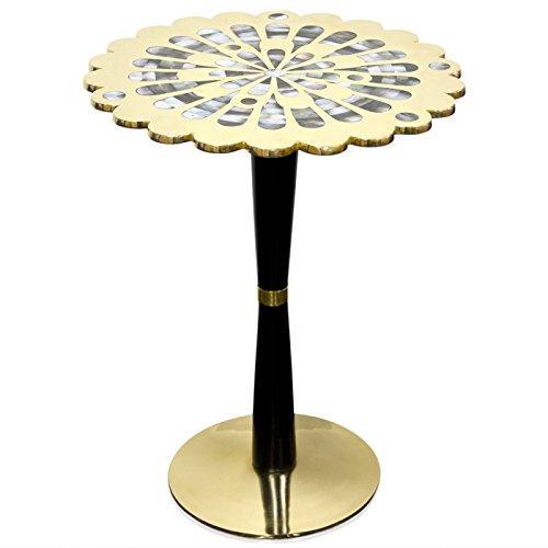 Jonathan Adler - Kismet Accent Table - Black & Brass - Short