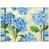 Olivia's Home - 32" x 22" Accent Rug - Blue Hydrangea Lattice