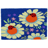 Jellybean - 30x20 Indoor/Outdoor Accent Rug - Ladybugs on Daisies