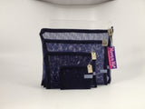 Mirra N Me - 16 Pc. Mesh Zipper Bags - 4 Each Light Pink, Navy, Black & Silver