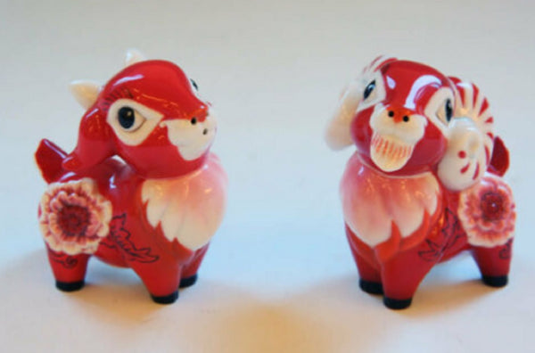 Franz Porcelain - Salt & Pepper Shakers - Goat