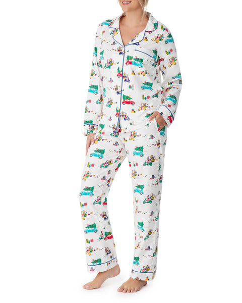 BedHead - Stretch Long Sleeve Pajama Set - Holiday Rush - Large