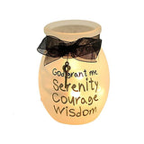 Stony Creek - Frosted Glass - 3" Lighted Vase - Serenity, Courage, Wisdom