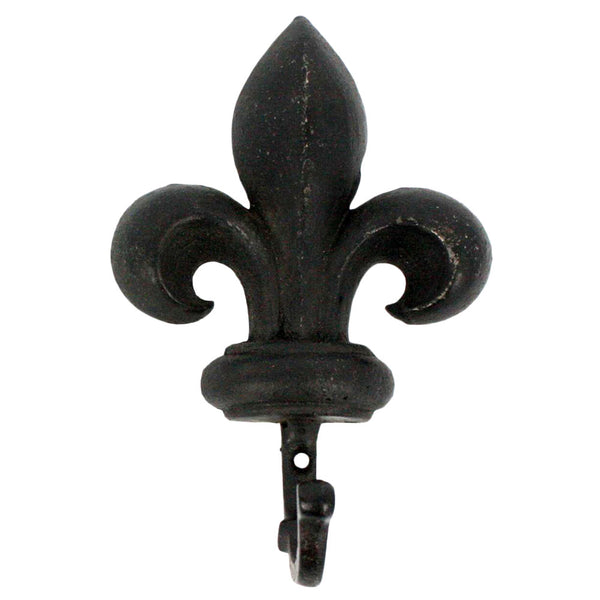 HomArt - Wall Hook - Fleur De Lys - Antique Black