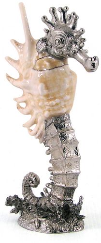 Kubla Craft - Sea Shell Sculpture - Seahorse