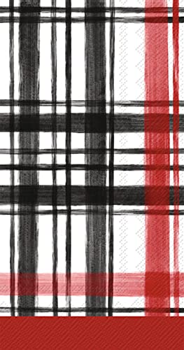 Boston International - Paper Guest Towel 16 Count - Boston Plaid