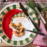 Vietri - Old St. Nick - Set of 4 Assorted Dinner Plates