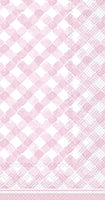 Boston International - Paper Guest Towel 16 Count - Gingham Pale Pink
