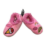 Snoozies - Groovy Patches Foot Coverings - Pink - Large