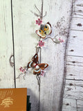 Bovano - Wall Sculpture - Island Swallowtail Butterfly & Gold Eyemark Butterfly
