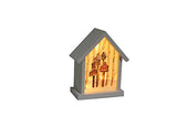 Stony Creek - Frosted Glass - 8" Lighted Birdhouse - 4 Birdhouses