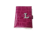 Russ Berrie - Pocket Size Notebook - Pink - Rhinestone Monogrammed"L"