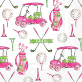 Boston International - 3-Ply 5" Cocktail Napkins - Girly Golf