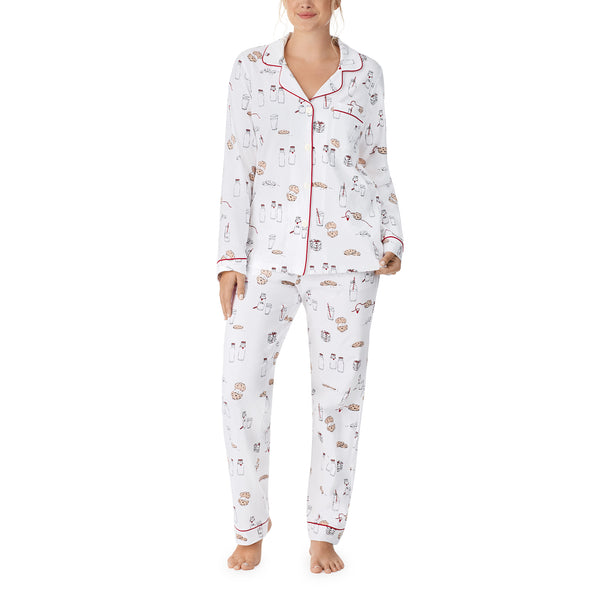 BedHead - Classic Long Sleeve Pajama Set - Milk & Cookies - Large