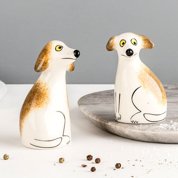 Hannah Turner - Salt & Pepper Shaker Set - Scruffy Dog
