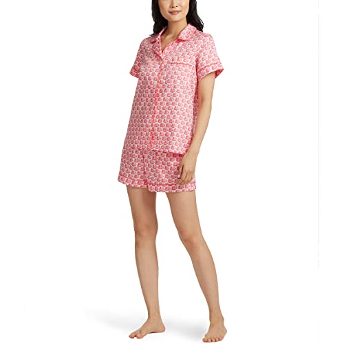 BedHead - Stretch Short Sleeve Shorty PJ Set - Seashells - X-Large
