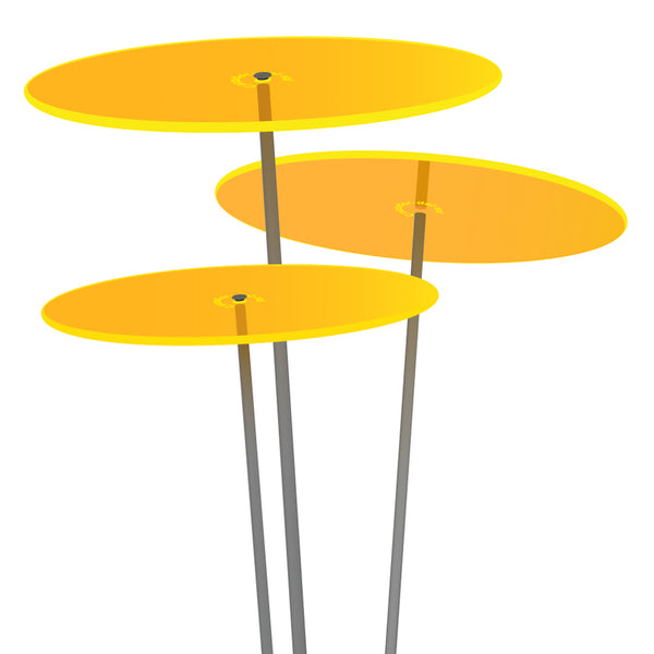Cazador-del-sol -  8" Suncatcher Set of 3 - Uno - Yellow