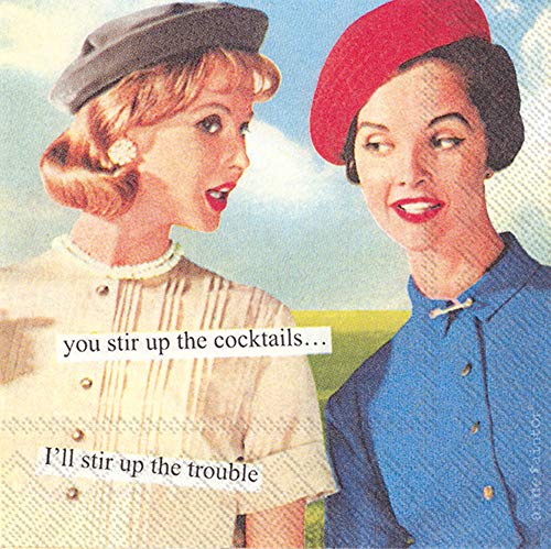 Boston International - 3-Ply 5" Cocktail Napkins - Stir Up