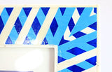 Two's Company - 4x6 Bone Frame - Royal Blues - Lines