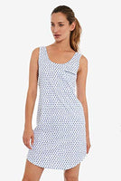 Roller Rabbit - Jersey Sleep Dress - Alba Hearts in Blue - X-Small