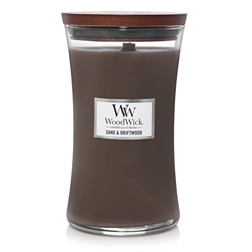 WoodWick - Large Crackling 21 Oz. Candle - Sand/Driftwood