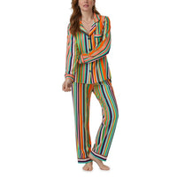 BedHead - Stretch L/S Pajama Set - Stripe - Large