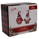 Gift Essential - Blown Glass Salt & Pepper Set - Gnome Santa