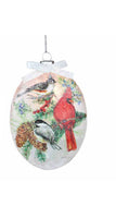 Stony Creek - 5" Light-Up Glass Ornament - Birds of Winter