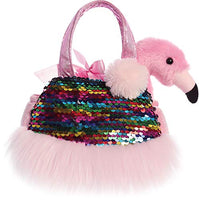 Aurora - Shimmers Fancy Pals - Pet Carrier - Flamingo - 7"