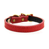 Savannah Leather Dog Collar by Auburn Leather - Lizard Red 1" Width x 22" Length