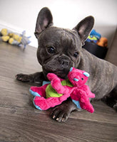GoDog - Chew Guard Dog Plush Toy  - Small Magenta Dragon