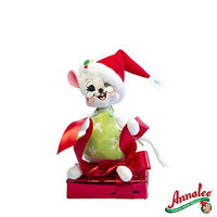 Annalee - Snowflake Mouse on Gift Box 6"