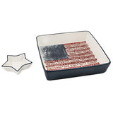 Boston International - 10.5" Chip & Dip Bowl - One Flag One Nation
