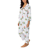 BedHead - 3/4 Sleeve Cropped Sateen PJ Set - Nightcap - X Small