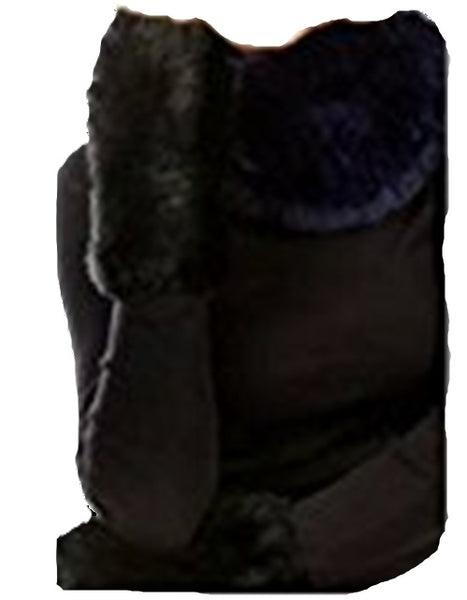 ADRI Collections - Rex Rabbit Fur - Hand Warmers & Cowl Set - Moss