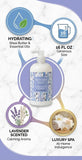 Greenwich Bay Trading Lavender Birch Lotion, 16 fl oz pump bottle. Hydrating body lotion with shea butter, cocoa butter & vitamin E. Soothing lavender & sage scent for soft, smooth skin daily.