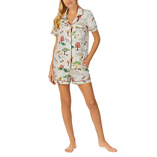 BedHead - Stretch Short Sleeve Shorty PJ Set - Safari - X-Large