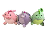 Aurora - Mocheez Fantasy 4" Plush Clip-On Set - Pink, Green & Purple