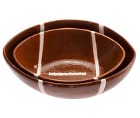 Boston International - Ceramic Nesting Serving Bowl 2 Size Set - Football Fever