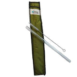 Drinking Straws.Glass - Glass Straw Set - 9.5mm x 8" - Olive Green Case