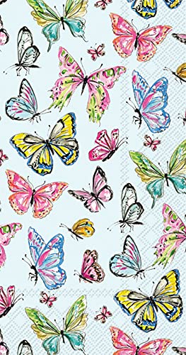 Boston International - Paper Guest Towel 16 Count - Butterfly Medley