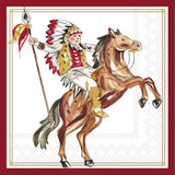 Boston International - 3-Ply 5" Cocktail Napkins 20 Count - Hometown Pride/ Riding Sentinel